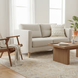 · REDEARTH · Boho Textured Throw Pillow Cushion Covers - Woven Tufted Decorative Farmhouse Cases Set for Couch - Bed - Chair - Dining - Patio - Outdoor - 100% Cotton (18"x18" - Natural) Pack of 2