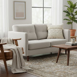 REDEARTH Tufted Boho Throw Pillow Covers Earthy Fringe Natural