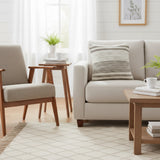 REDEARTH Tufted Boho Throw Pillow Covers Melange Delight Taupe