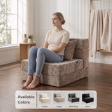 REDEARTH Boneless Floor Sofa Bed — Ember Chenille Taupe