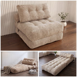 REDEARTH Boneless Folding Sofa Bed — Cielo Chenille Beige