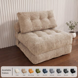 REDEARTH Boneless Folding Sofa Bed — Cielo Chenille Beige