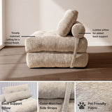 REDEARTH Boneless Folding Sofa Bed — Cielo Chenille Beige