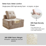 REDEARTH Boneless Floor Sofa Bed — Lumen Velvet Beige