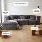 Velaro Modular Sectional Sofa — Velvet