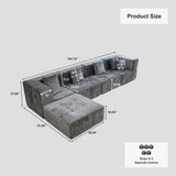 Velaro Modular Sectional Sofa — Velvet