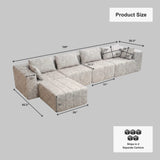 Solene Modular Sectional Sofa — Performance Fabric