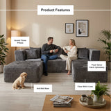 Velaro Modular Sectional Sofa — Velvet