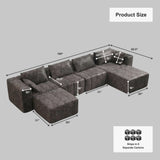 Solene Modular Sectional Sofa — Performance Fabric