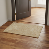 REDEARTH Braided Jute Area Rug 2' x 3' (Rectangular)