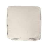 REDEARTH Tufted Cube Pouf Ottoman with Filler Loom Story 3 Natural Black With Filler