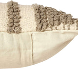 REDEARTH Tufted Boho Throw Pillow Covers Linear Obsession Natural