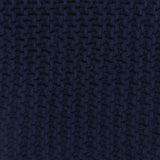 REDEARTH Hand Knitted Cable Pouf Ottoman Navy