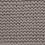 REDEARTH Hand Knitted Cable Pouf Ottoman Taupe