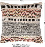 REDEARTH Tufted Boho Throw Pillow Covers Motley Bohemia