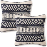 REDEARTH Tufted Boho Throw Pillow Covers Indigo Impressions