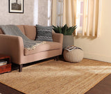 REDEARTH Hand Knitted Cable Pouf Ottoman Ivory