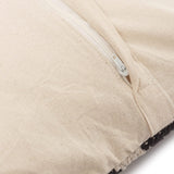 REDEARTH Tufted Boho Throw Pillow Covers Concentric Diamonds Black