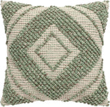 REDEARTH Tufted Boho Throw Pillow Covers Solitaire Lozenge