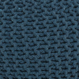REDEARTH Hand Knitted Cable Pouf Ottoman Teal