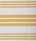REDEARTH Table Runner-Yarn Dyed Ribbed Woven Table Linen for Square, Round, Rectangle Dining Table, Coffee Table, Console, Dresser; 100% Cotton (14x72"; Mustard)