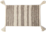 Redearth Boho Table Runner Placemats (Placemats Set of 4, Linear Obsession Taupe)