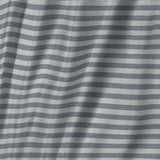 REDEARTH Jersey Knit Cotton Duvet Cover Set -with 2 Pillow Shams in Super Soft Easy Care Heather Fabric, Zipper Closure, Pure Cotton (Duvet Cover Set King, Gray Striper) Set of 3