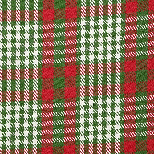 REDEARTH Christmas Plaid Throw Blanket -medium weight soft lap blanket for sofa bed couch chairs loveseats car, living, indoor/ outdoor use 100% Cotton (50x60"; Red)