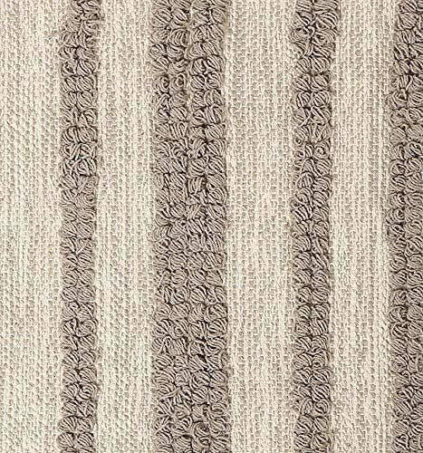 Redearth Boho Table Runner Placemats (Placemats Set of 6, Linear Obsession Taupe)