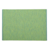 REDEARTH Placemats-Two Tone Ribbed Woven Table Linen for Square, Round, Rectangle Dining Table, Coffee Table, Console, Dresser; 100% Cotton (14x20"; Green) Set of 6