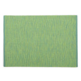 REDEARTH Placemats-Two Tone Ribbed Woven Table Linen for Square, Round, Rectangle Dining Table, Coffee Table, Console, Dresser; 100% Cotton (14x20"; Green) Set of 6