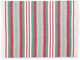 REDEARTH Classic Throw Blanket -Jacquard Medium Weight Soft Lap Blanket for Sofa Bed Couch Chairs loveseats car, Living, Indoor/Outdoor use 100% Cotton (50x60; Red)