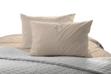 REDEARTH Jersey Knit Cotton Duvet Cover Set -with 2 Pillow Shams in Super Soft Easy Care Heather Fabric, Zipper Closure, Pure Cotton