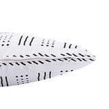 REDEARTH Printed Throw Pillow Cushion Covers-Woven Decorative Farmhouse Cases Set for Couch, Sofa, Bed, Chair, Dining, Patio, Outdoor, car; 100% Cotton (18x18; Black) Pack of 2