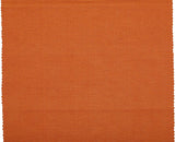 REDEARTH Thanksgiving Table Runner-Solid Ribbed Fall Christmas Decor Woven Table Linen for Square, Round, Rectangle Dining Table, Coffee Table, Console, Dresser; 100% Cotton (14x72"; Burnt Orange)
