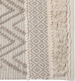 REDEARTH Area Rug - Hand Woven Exquisite 100% Cotton Artisan Made Area Rug, Reverisble, Eco Friendly, Boho, Rustic; (2'x3'; Taupe)