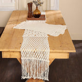 REDEARTH Placemats-Hand Woven Exquisite Artisan Made Boho Decorative Table Linen for Dining Table, Coffee Table, Console, Dresser; 100% Cotton (14x20; Black) Set of 2