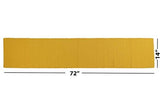 REDEARTH Table Runner-Solid Ribbed Woven Table Linen for Square, Round, Rectangle Dining Table, Coffee Table, Console, Dresser; 100% Cotton (14x72"; Mustard)