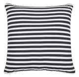 REDEARTH Printed Throw Pillow Cushion Covers-Woven Decorative Farmhouse Cases set for couch, sofa, bed, farmhouse, chair, dining, patio, outdoor, car; 100% Cotton (18x18"; Black) Pack of 4