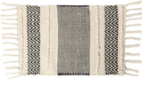 REDEARTH Placemats-Hand Woven Exquisite Artisan Made Placemat Set for Dining Table, Coffee Table, Console, Dresser; 100% Cotton (14x20"; Ivory) Set of 6