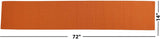 REDEARTH Thanksgiving Table Runner-Solid Ribbed Fall Christmas Decor Woven Table Linen for Square, Round, Rectangle Dining Table, Coffee Table, Console, Dresser; 100% Cotton (14x72"; Burnt Orange)