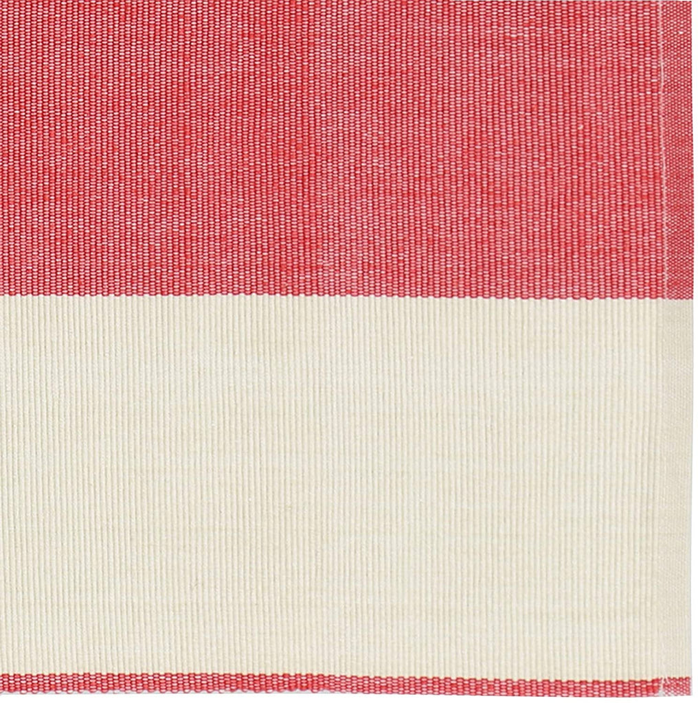 REDEARTH Table Runner-Yarn Dyed Ribbed Woven Table Linen for Square, Round, Rectangle Dining Table, Coffee Table, Console, Dresser; 100% Cotton (14x72"; Red)