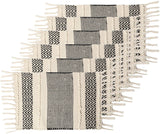 REDEARTH Placemats-Hand Woven Exquisite Artisan Made Placemat Set for Dining Table, Coffee Table, Console, Dresser; 100% Cotton (14x20