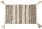 Redearth Boho Table Runner Placemats (Placemats Set of 6, Linear Obsession Taupe)