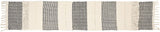 REDEARTH Table Runner-Hand Woven Exquisite Artisan Made Boho Decorative Table Runner for Dining Table, Coffee Table, Console, Dresser; 100% Cotton (14x72"; Black)