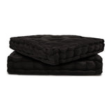 REDEARTH Velvet Floor Pillows-Premium Rayon Cotton Velvet washable extra soft plush square seat cushion with handle for dining, patio, office, outdoor, hardwood floor (18x18x4