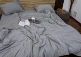 Redearth Jersey Knit Cotton Duvet Cover Set of 3 Best Luxury Sheets Set -With 1 Duvet Cover and 2 Pillow Shams in Super Soft Easy Care Fabric; Zipper Closure, Extra Comfort 100% Cotton (90x90; 20x26;Gray)