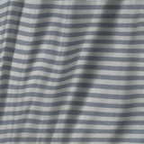 REDEARTH Jersey Knit Cotton Duvet Cover Set -with 2 Pillow Shams in Super Soft Easy Care Heather Fabric, Zipper Closure, Pure Cotton (Duvet Cover Set King, Gray Striper) Set of 3