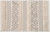 REDEARTH Area Rug - Hand Woven Exquisite 100% Cotton Artisan Made Area Rug, Reverisble, Eco Friendly, Boho, Rustic; (2'x3'; Taupe)