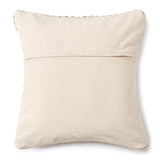 REDEARTH Textured Throw Pillow Cushion Covers-Hand Woven Tufted Decorative Farmhouse Cases set for couch, sofa, bed, chair, dining, patio, outdoor; 100% Cotton (18x18"; Natural) Pack of 2